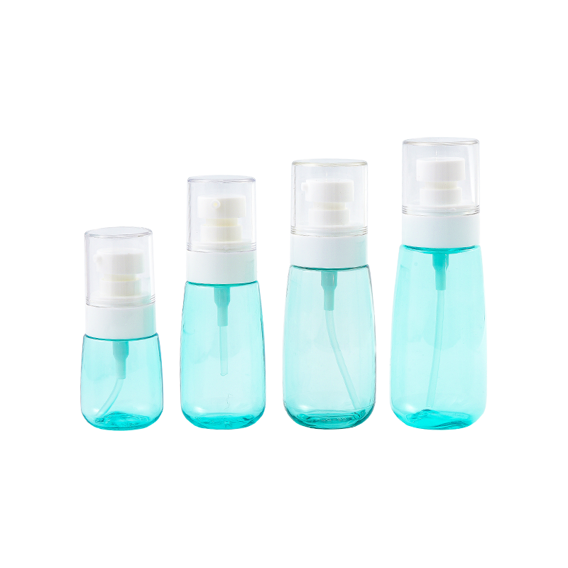 Transparent blue color sprayer bottle