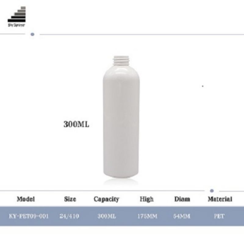 cosmetic packaging container body  pet plastic bottle 