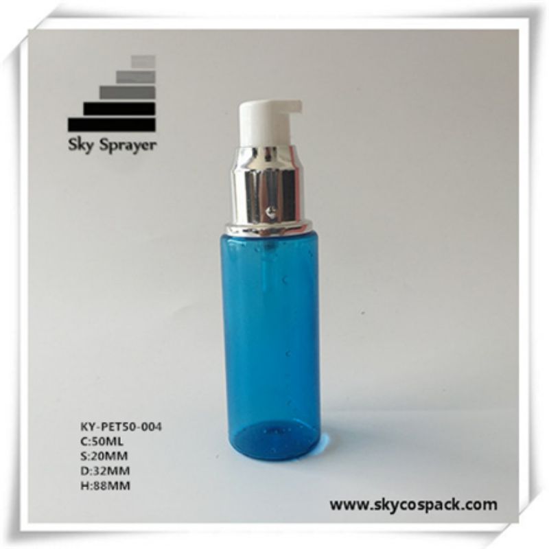 50ml Lotion pump top PET Plastic Bottle for cosmetics