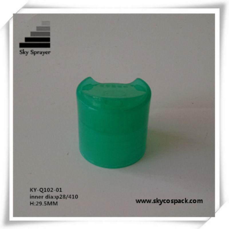 New design PP Plastic cosmetic bottle disc top cap