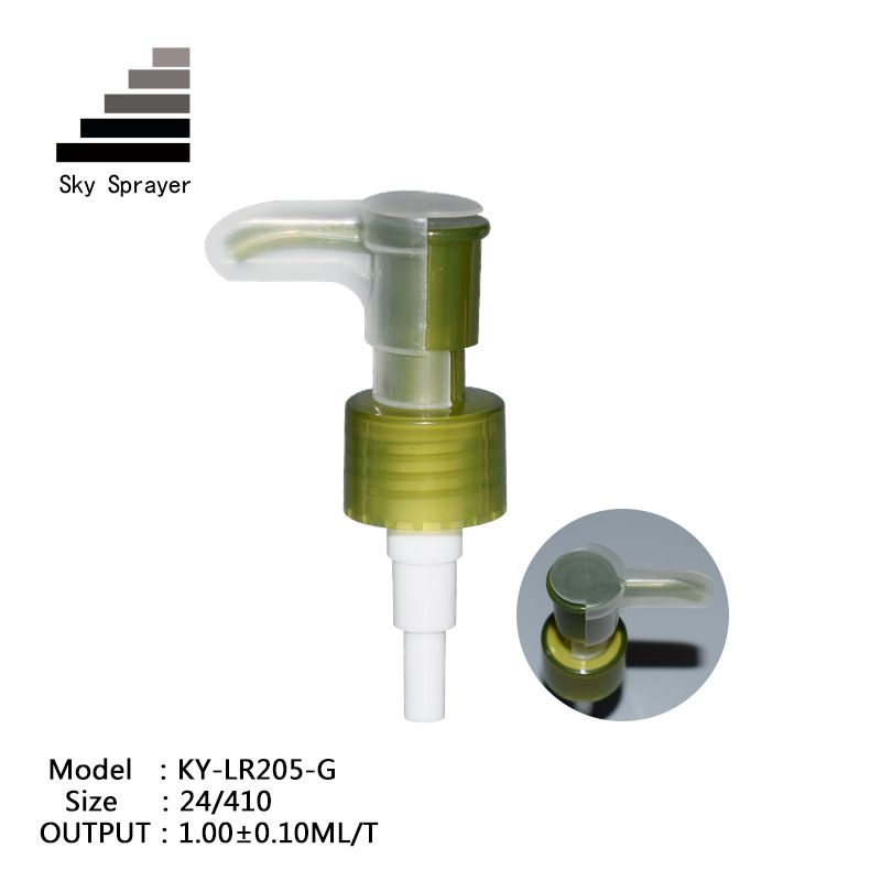 24410 green lotion pump with cap