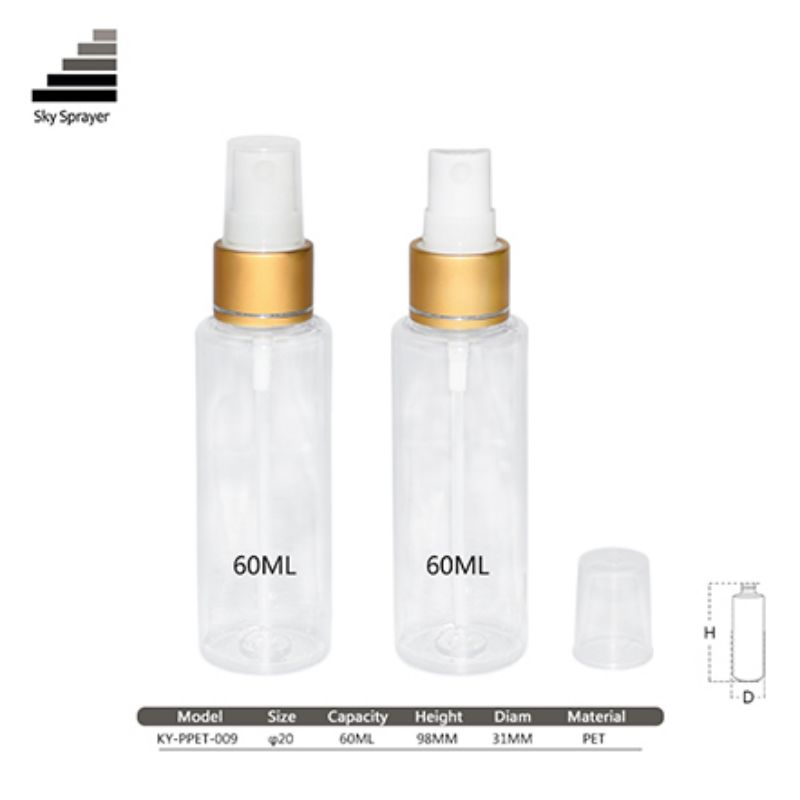 60ml cosmetic packaging  PET plastic bottle 