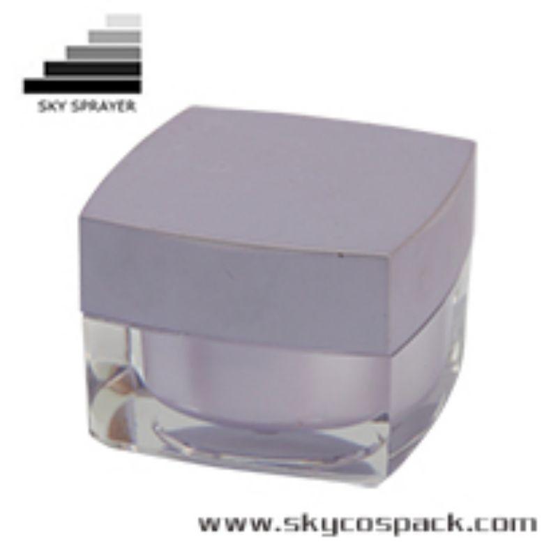 New Acrylic  Square Shape Cosmetic Pump Bottle