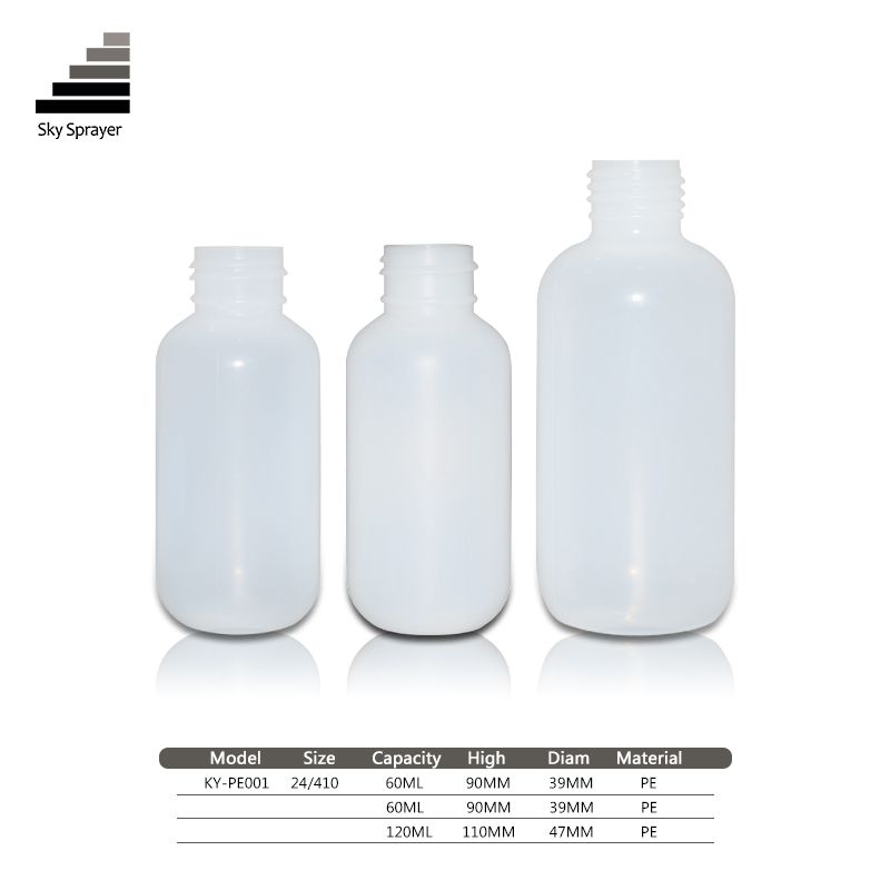 60ml 120ml cosmetic packaging PE foam bottle