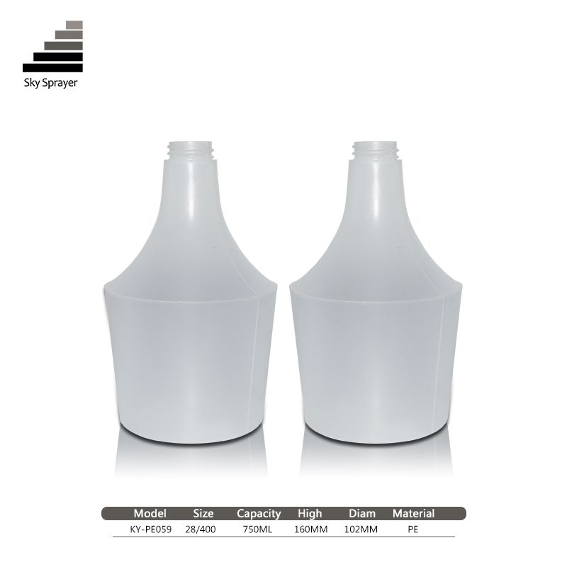 750ml PE plastic shampoo cosmetic Bottle with lotion pump Conditioner Bottle Shower Container