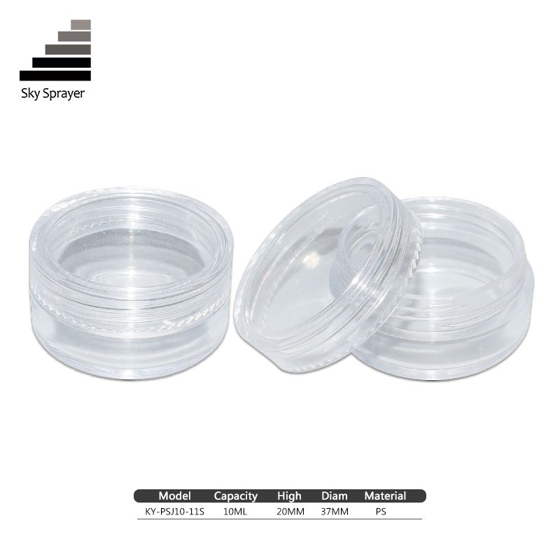 Can accommodate 10ML high-quality transparent plastic jar