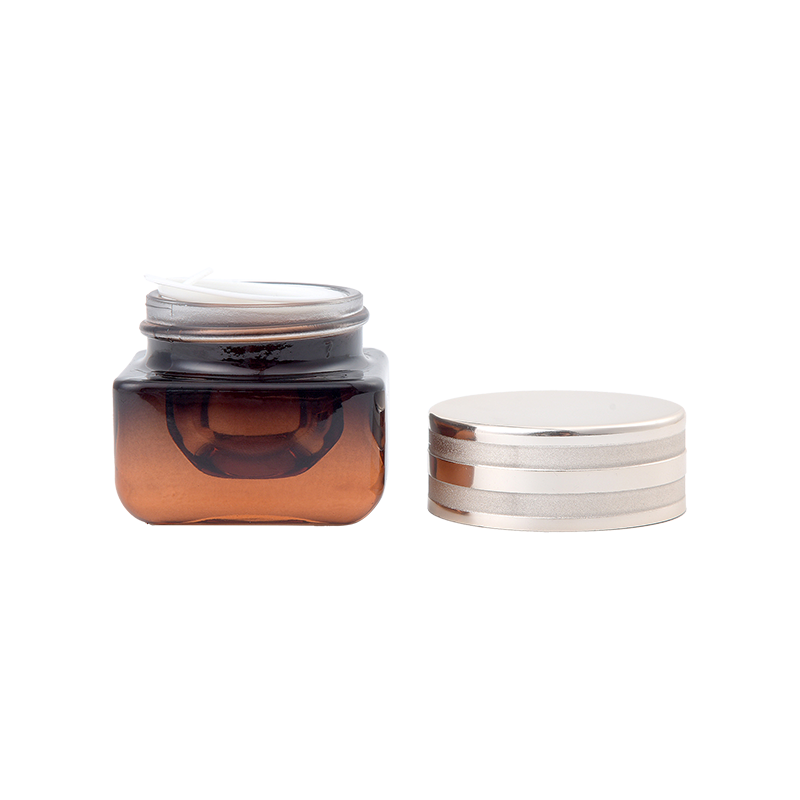 5ml to 150ml Cosmetics skincare eye cream containers empty amber face cream glass jar with lid