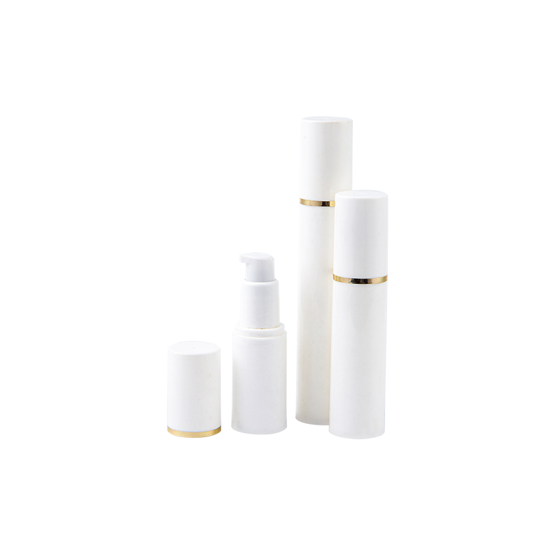 White golden liner tall and thin airless bottle