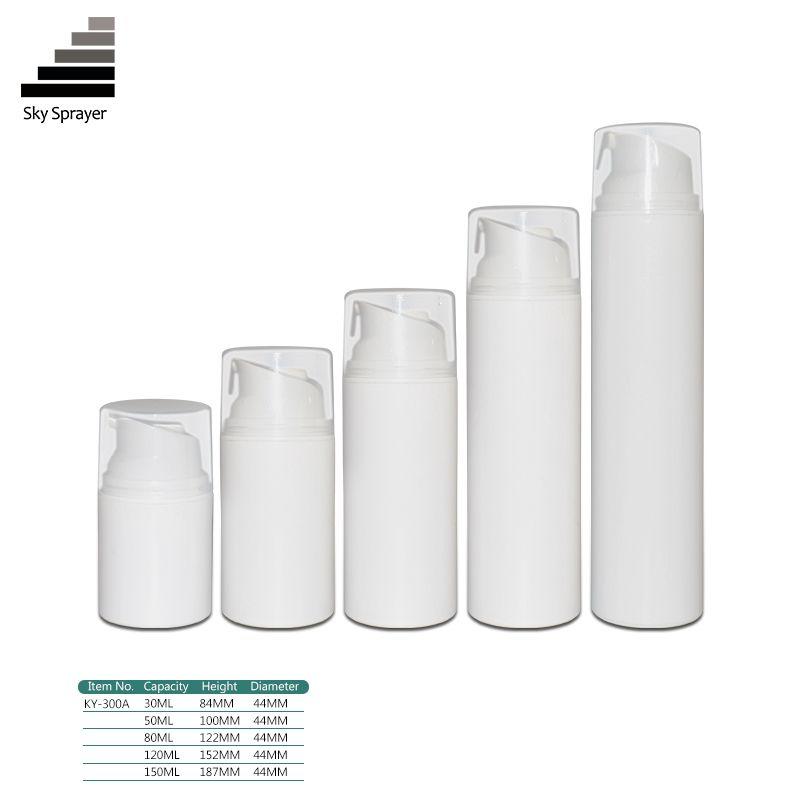 Cylindrical  PP Plastic Airless Pump Bottle 