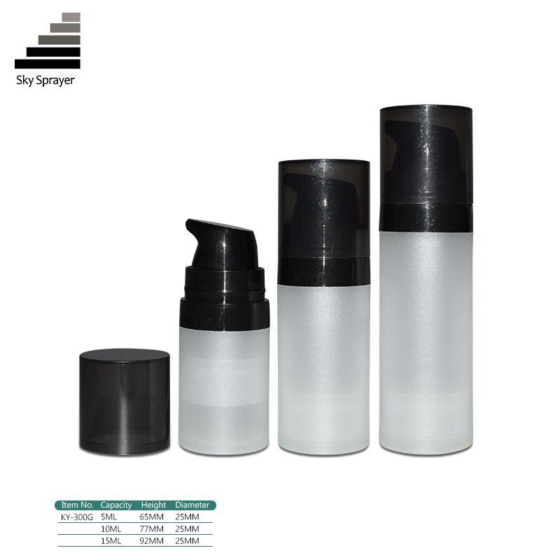 5ml 10ml 15ml Cylindrical  PP Plastic Airless Pump Bottle 