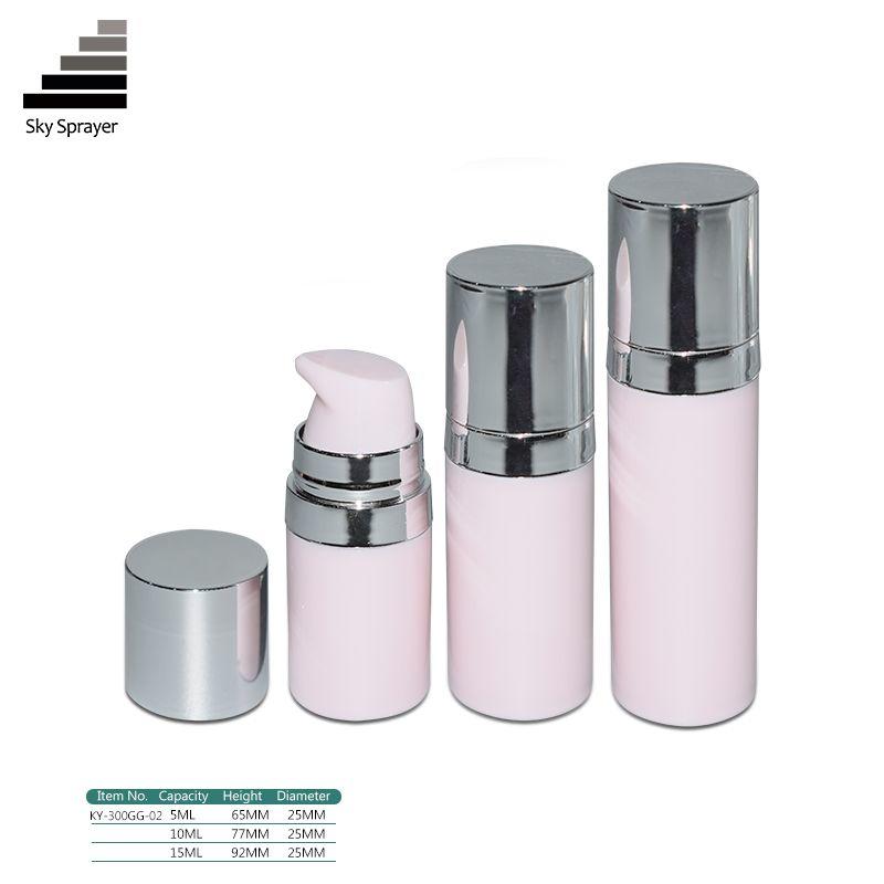 lotion refillable cosmetic packaging 5ml 10ml 15ml airless pump spray cream bottle