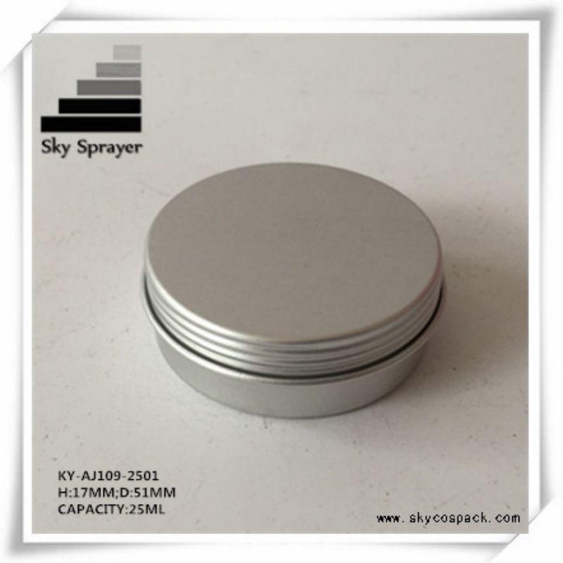 25ML Aluminum Cosmetic Container Jar