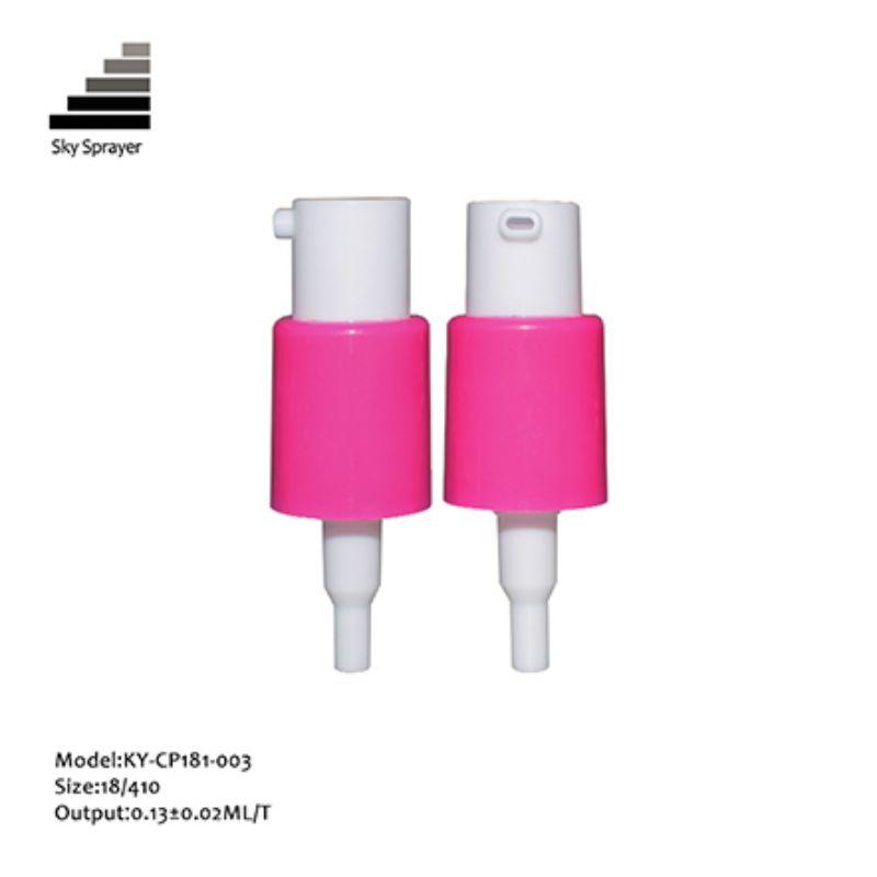 White/Pink PP Plastic Cream Pump Treatment Pump