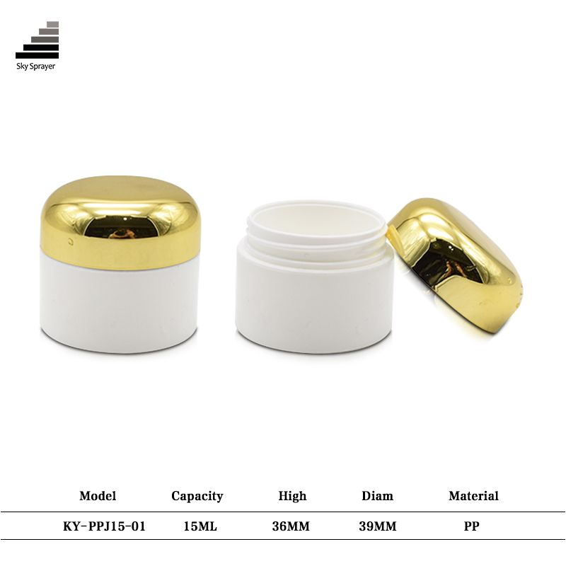 15ML Skin Care Cream PP Plastic Container Jar