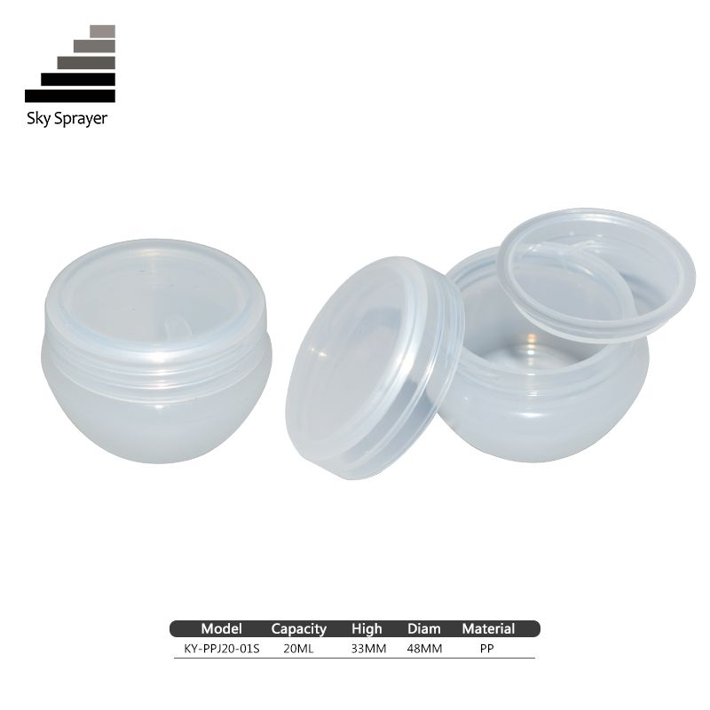 New Design Mini 20ml Clear PP Plastic Cream Jar