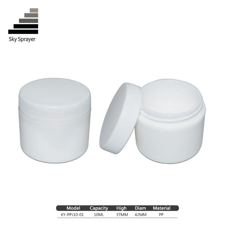 Wholesale White Plastic Cosmetic Packaging Cream Jar