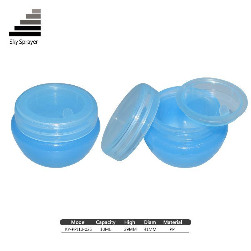 10ML clear plastic cosmetic body care cream jar