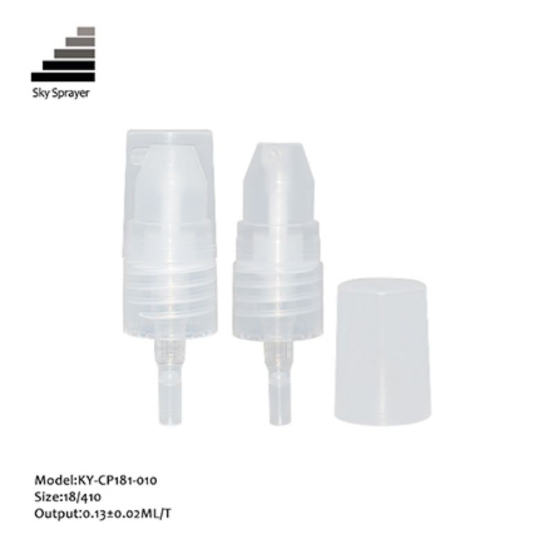 Half Cap Transparent Cream Pump Treatment Pump