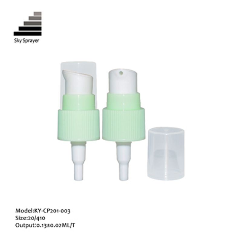 20/410 Green Ribbid Wall Half Cap Cream Pump