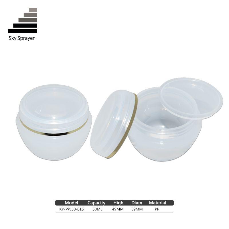 Skin Care Cream Single Wall 50ml Clear Plastic Cream Jar