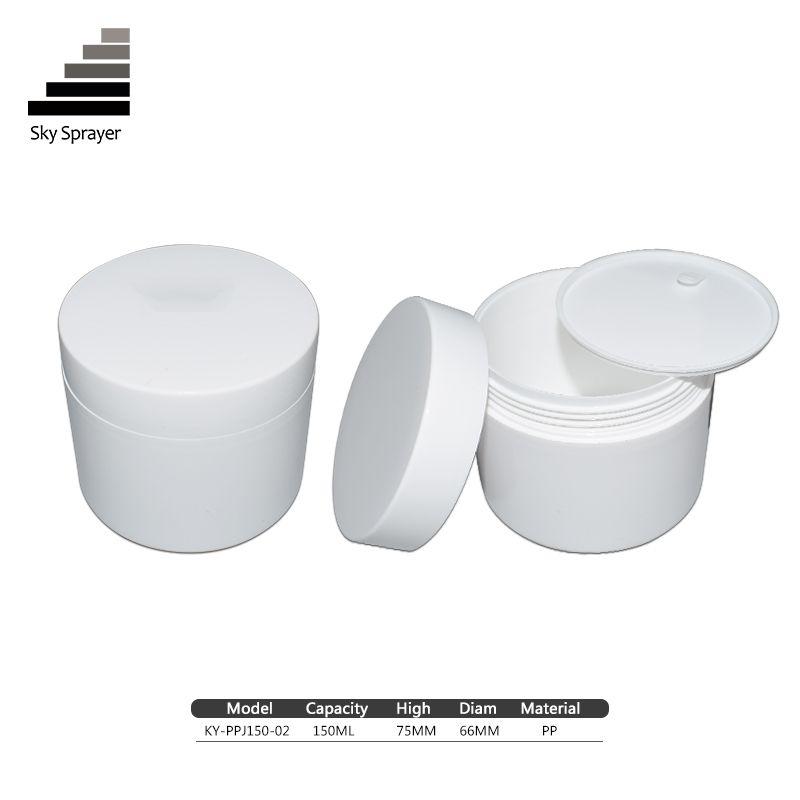 Wholesale 150ml PP Plastic Cream Jars With Screw Lids