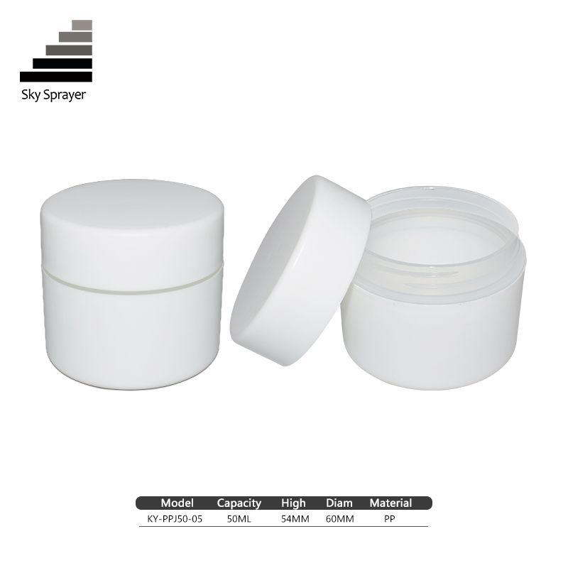 Plastic Cosmetic Cream Packaging Cream Jar With Lids