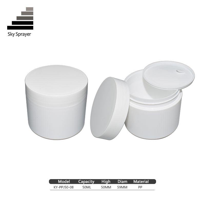 White 50ML Cream Container Jar