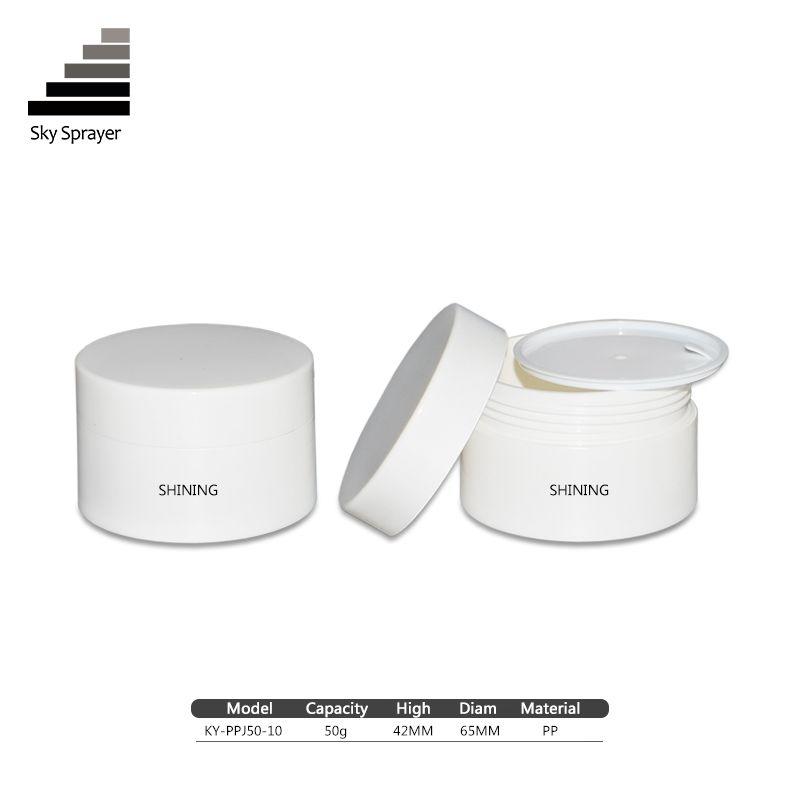 Skin Care Packaging White Plastic Jars PP Container Jar
