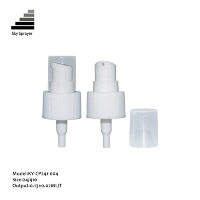 24/410 White PP Plastic Cream Pump Cosmetic Pump
