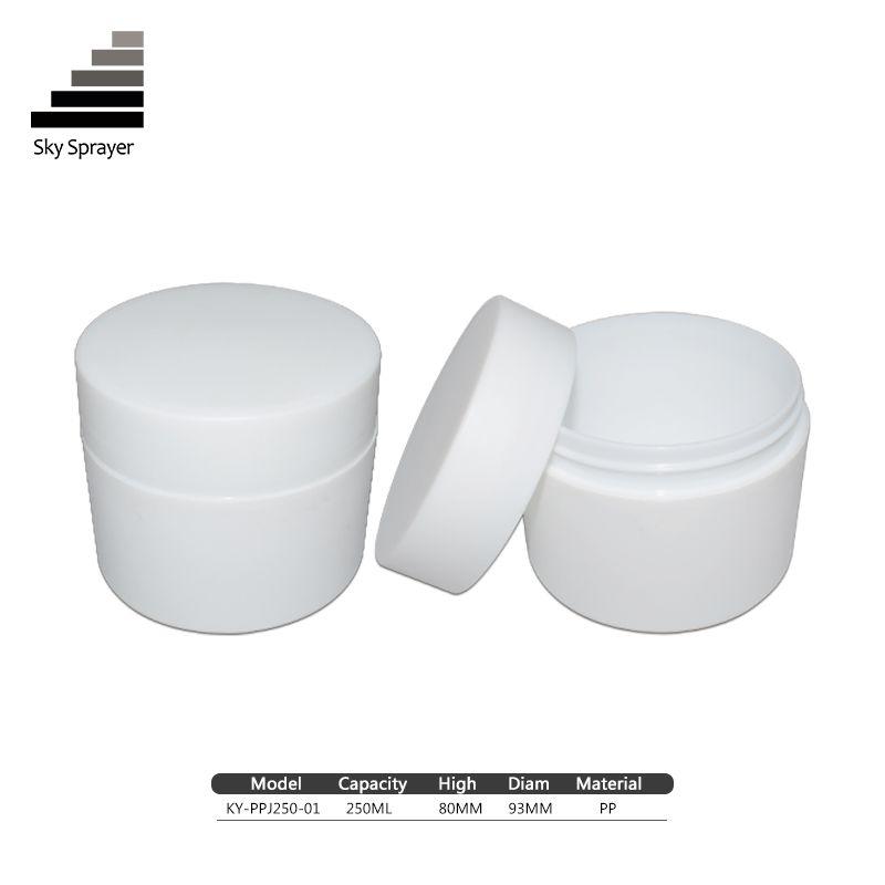 250ml Round Plastic Empty  Cosmetic Jars