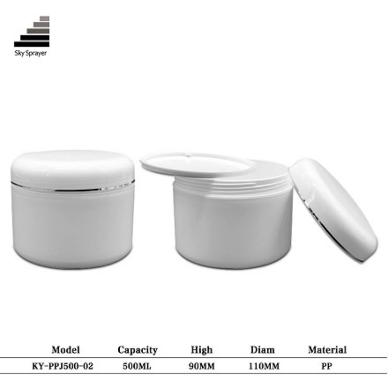 Wholesale Empty White Cosmetic Jar Pot Bottle