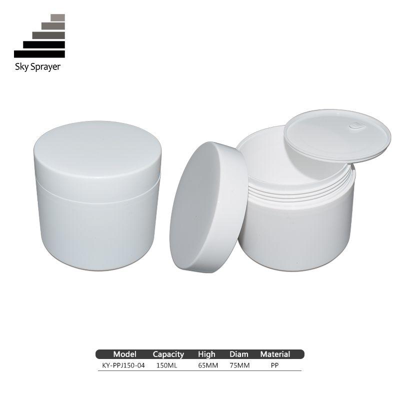 Wholesale cheap plastic white empty cream jar