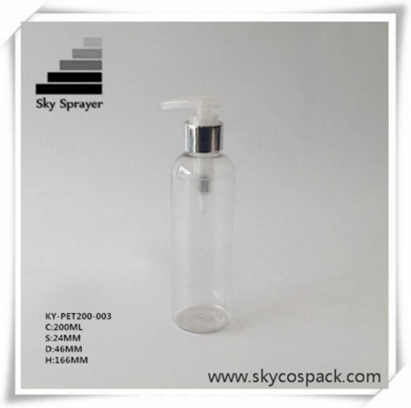 200ml cosmetic packaging container body  pet plastic bottle 