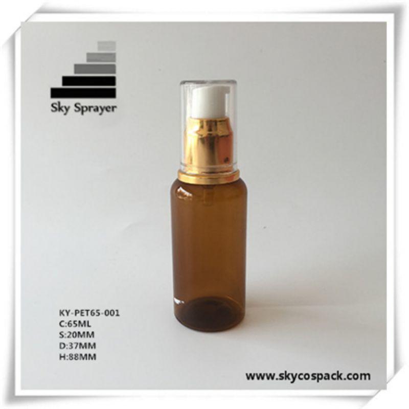 Manufacturer 65ml cosmetic lotion cream bottle pet bottle 