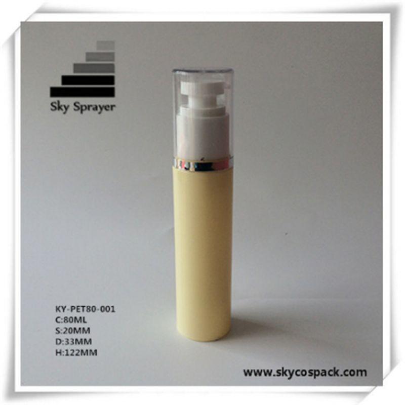 Manufacturer 80ml cosmetic lotion cream bottle pet bottle 