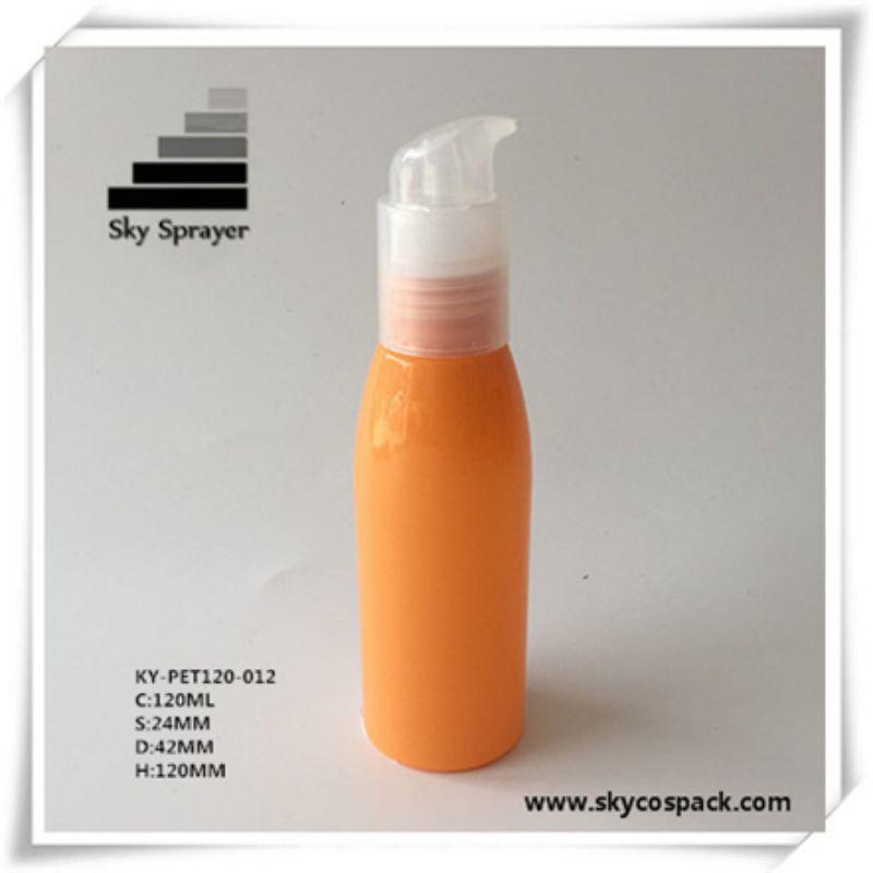 Manufacturer 120ml cosmetic lotion cream bottle pet bottl