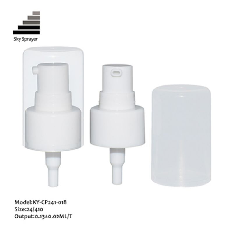 Full cap cream pump for cosmetic bottle