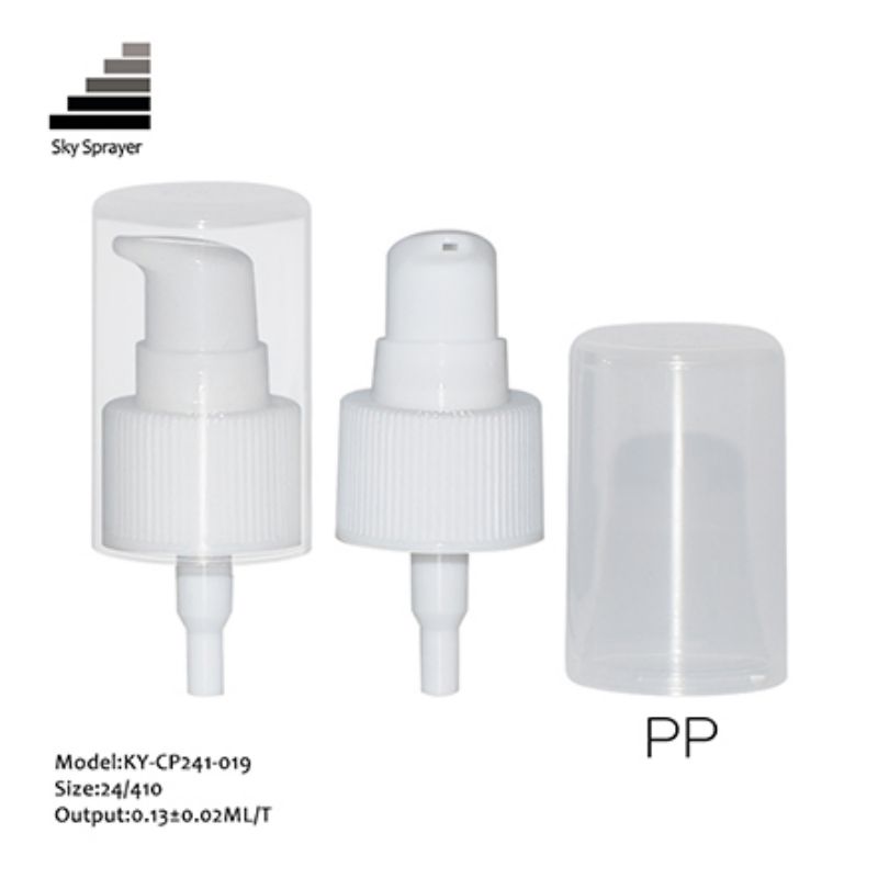 Full cap ribbid wall cream pump treatment pump