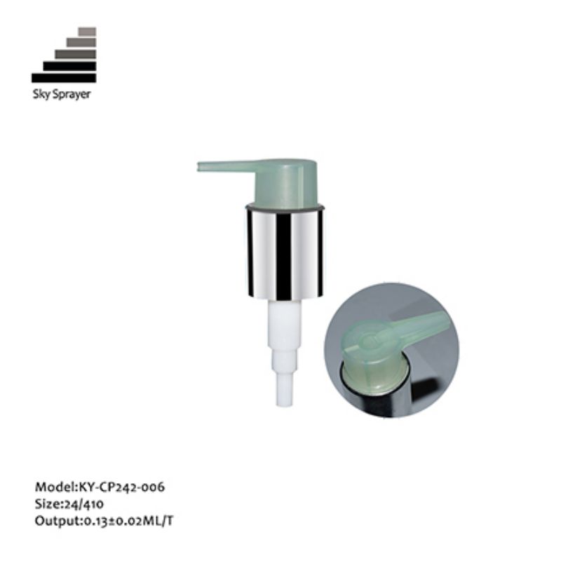 Silver Cream Pump Treatment Pump Cosmetic Pump