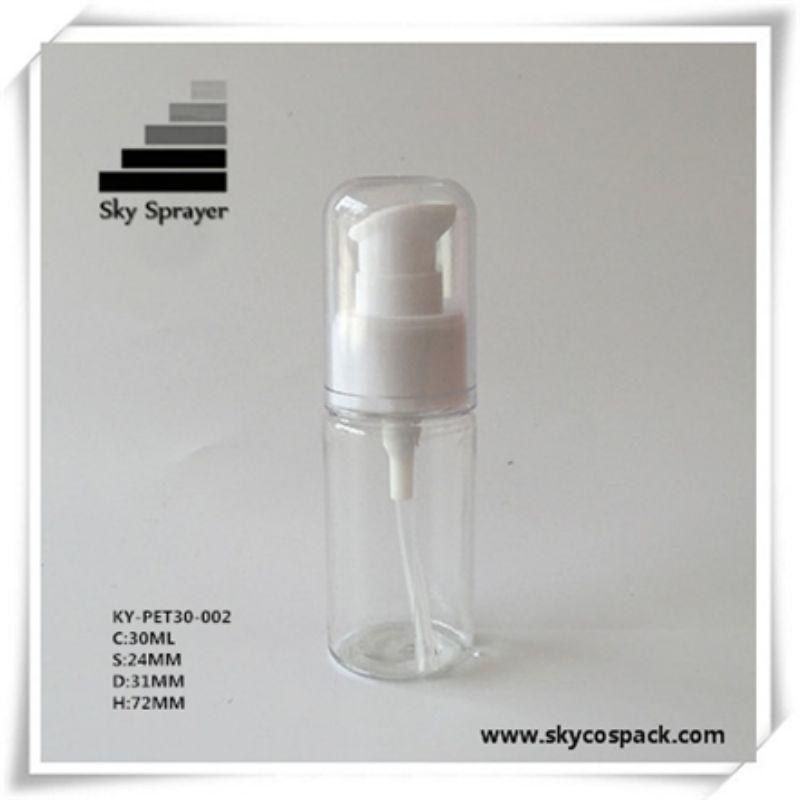 30ml Lotion pump top PET Plastic Bottle for cosmetics