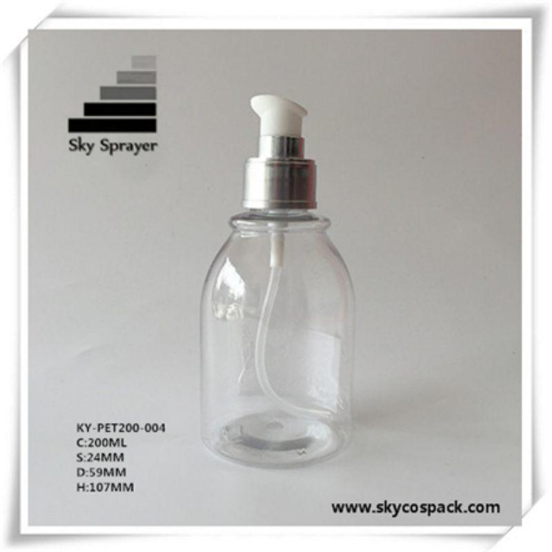 200ml cosmetic packaging container body  pet plastic bottle 