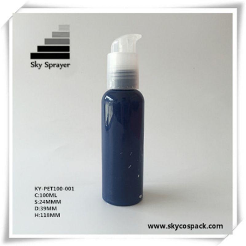 Manufacturer 100ml cosmetic lotion cream bottle pet bottle 