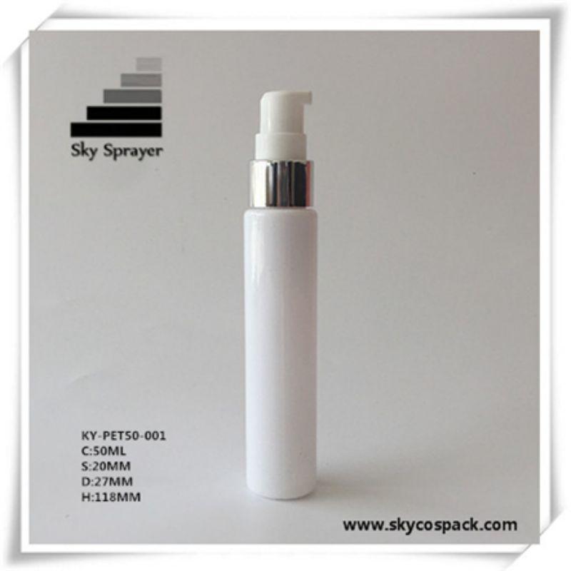 Manufacturer 50ml cosmetic lotion cream bottle pet bottle 
