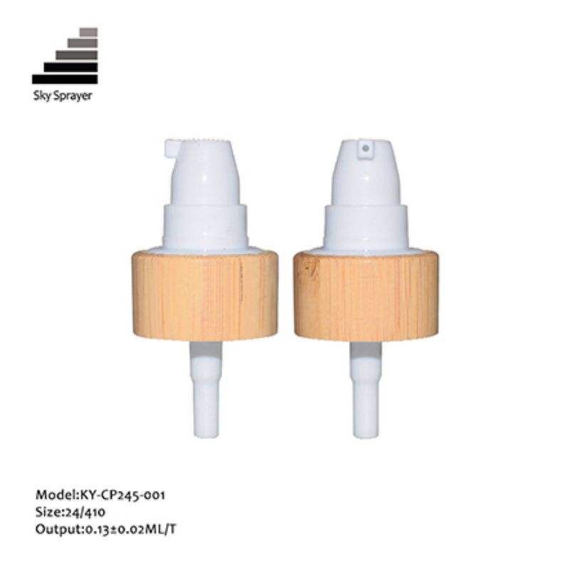 24/410 Wooden Cream Pump Cosmetic Pump