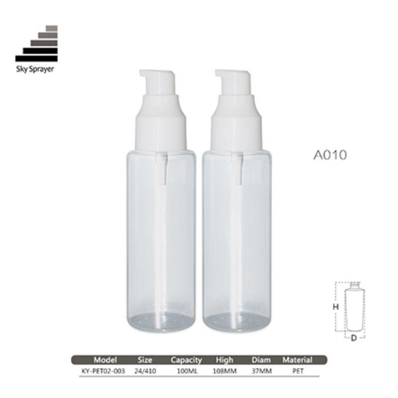 100ML PET Bottle With 24/410 Cream Pump