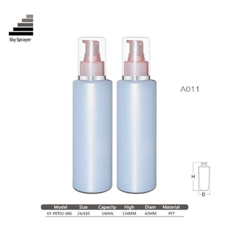 140ML PET Bottle With 24/410 Cream Pump