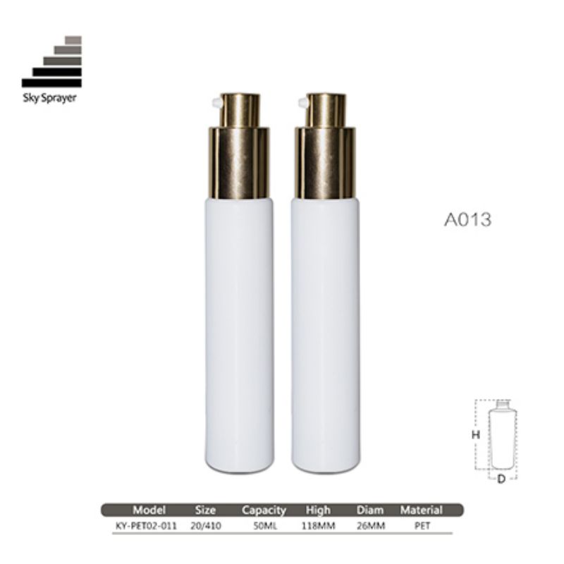 50ML PET Bottle With 20/410 Cream Pump