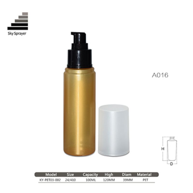 100ML PET Bottle With 24/410 Cream Pump