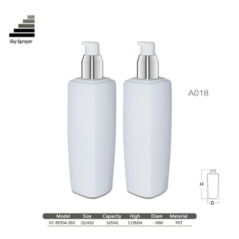 165ML PET Bottle With 24/410 Cream Pump
