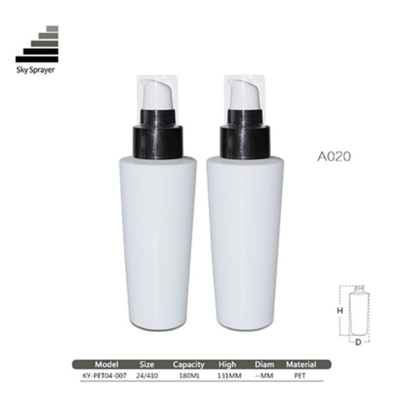 180ML Bottle With 24/410 Half Cap Cream Pump